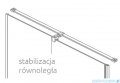 Radaway Furo Black DWJ drzwi prysznicowe 120cm prawe szkło przejrzyste 10107622-54-01R/10110580-01-01