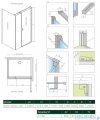 Radaway Nes 8 Black Kds I kabina 120x90cm prawa czarny mat/szkło przejrzyste 10073120-54-01R/10073112-54-01/10089090-01-01
