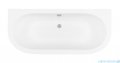 Besco Volya / Vista wanna 160x75cm wolnostojąca przyścienna z syfonem #WKV-160-WS