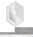 New Trendy Avexa kabina Walk-In 90x200 cm przejrzyste EXK-1800