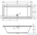 Riho Lusso wanna prostokąta 190x90cm z hydromasażem Air prawa B037006005