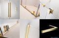 Radaway Furo SL Gold PND II parawan nawannowy 120cm lewy złoty połysk/przejrzyste 10309638-09-01L/10112594-01-01