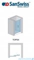SanSwiss Top-Line TOPS4 Drzwi prysznicowe 4-częściowe 160cm profil biały TOPS416000407