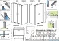 Radaway Nes 8 Black DWD+S kabina 120x70cm czarny mat/szkło przejrzyste 10081120-54-01/10080070-54-01