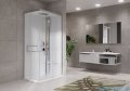 Novellini Glax 2 2.0 kabina z hydromasażem hydro plus 100x70 prawa srebrna G22A107DT1L-1BB