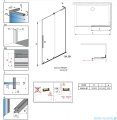  Radaway Furo SL Brushed Nickel kabina Walk-in 80x200cm prawa szczotkowany nikiel 10306438-91-01R/10110394-01-01