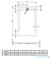 Radaway Teos F brodzik 160x70cm cemento HTF16070-74
