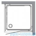 Kerasan Kabina kwadratowa lewa, szkło dekoracyjne piaskowane profile chrom 100x100 Retro 9150P0