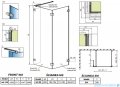 Radaway Euphoria Walk-in IV kabina 120x80cm szkło przejrzyste 383144-01-01/383150-01-01/383160-01-01