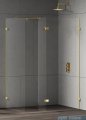 New Trendy Eventa Gold Shine kabina walk-in 120x140x200 cm z dodatkową ścianką przejrzyste EXK-4890/EXK-4869