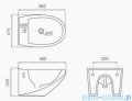 Bathco Tiber bidet wiszący 4532