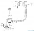 Besco Inspiro 160x70cm wanna z parawanem lewa + obudowa CZARNY mat + syfon CZARNY #WAI-160-PLE/#OAI-160-IIC/19977