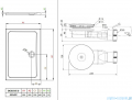 Radaway Fuenta New KDJ-B kabina prysznicowa 80x90 lewa przejrzyste + brodzik Doros D + syfon 384081-01-01L/384050-01-01/SDRD9080-01