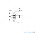 Grohe Eurocube zawór kątowy DN 15 22012000
