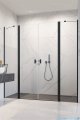 Radaway Nes Black Dwd II drzwi wnękowe 170cm W1 czarny mat/szkło przejrzyste 10037103-54-01/10041067-54-01 