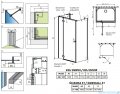 Radaway Essenza Gold Kdj+S kabina 100x120x100cm lewa szkło przejrzyste 1384052-01-01/1385024-09-01L/1384052-01-01