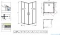 Radaway Premium Pro Kdd  kabina 80x100cm szkło przejrzyste 1017080-01-01L/1017100-01-01R