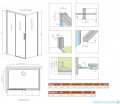 Radaway Idea 8 Kdj kabina 140x80cm lewa szkło przejrzyste 10340720-01-01L/10350653-01-01/10360080-01-01R