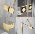 Radaway Essenza Gold Kdj+S kabina 90x90x90cm prawa złoty połysk szkło przejrzyste 1384050-01-01/1385020-09-01R/1384050-01-01