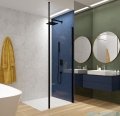 Sanplast Exa Line Pu/EXA LINE Kabina walk-in 90x200 cm czarny matowy 600-540-1530-59-401