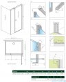 Radaway Nes Kds I Brushed Gold kabina 120x90cm prawa szczotkowane złoto 10023120-99-01R/10043090-99-01