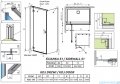 Radaway Essenza Black Kdj kabina 120x90cm lewa szkło przejrzyste 1385042-54-01L/1384050-01-01