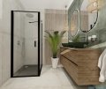 Vitalle NOLA drzwi wahadłowe 1-skrzydłowe prawe 90 cm czarne VN1WR090203PK
