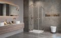 Radaway Essenza Pro Brushed Copper Pdd kabina 90x80cm szczotkowana miedź 10095090-93-01L/10095080-93-01R