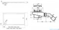 Schedpol Caspar New 180x75cm brodzik prostokątny + syfon 3.2384