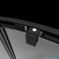 Radaway Premium Pro Black Kdj kabina 110x100cm prawa czarny mat/szkło przejrzyste 1015110-54-01R/1016100-54-01