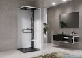 Novellini Glax 2 2.0 kabina z hydromasażem hydro plus 90x90 prawa czarna G22GF90DT1L-1HU