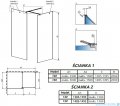 Radaway Modo New III kabina Walk-in 150x140x200 szkło przejrzyste 389154-01-01/389144-01-01/389000-01