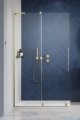Radaway Furo SL Brushed Gold kabina Walk-in 100x200cm lewa szczotkowane złoto 10306538-99-01L/10110494-01-01