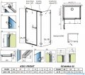 Radaway Arta Kds I kabina 100x70cm lewa szkło przejrzyste 386620-03-01L+1386100-03-01+386109-03-01
