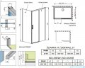 Radaway Idea White Kdj kabina 130x70cm prawa szkło przejrzyste 387043-04-01R/387048-04-01L