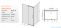 Sanplast kabina KND2/ALTII narożna prostokątna 90x150-160x210 cm grafit 600-121-0951-42-491