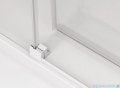 SanSwiss Cadura White Line kabina Walk in 150cm lewa ze ścianką przesuwną profile biały mat CAW2G1500907