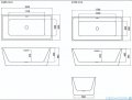 Bravat wanna wolnostojąca 170x80 biała BT401-17