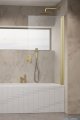 Radaway Nes Pnj Brushed Gold parawan nawannowy 100cm prawy szczotkowane złoto 10011100-99-01R