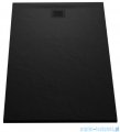 New Trendy Mori brodzik konglomeratowy prostokątny 140x90x3 cm czarny B-0408