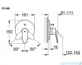 Grohe Eurodisc Cosmopolitan jednouchwytowa bateria prysznicowa 19549002