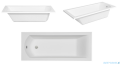 Besco Shea 140x70 wanna prostokątna #WAS-140-PK