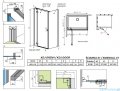 Radaway Essenza Kdj Gold kabina 110x90cm lewa szkło przejrzyste 1385041-09-01L/1384050-01-01