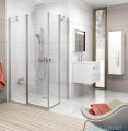 Ravak Chrome Kabina prysznicowa narożna, jedna połowa CRV2-110 satyna+transparent 1QVD0U00Z1