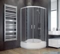 Besco Modern kabina półokrągła z brodzikiem 80x80cm przejrzyste