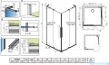 Radaway Furo SL Black KDD kabina 110x110cm czarny mat/szkło przejrzyste 10305110-54-01L/10305110-54-01R