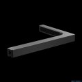 Radaway Essenza Pro Black Kdj+S kabina 70x80x70cm lewa czarny mat/szkło przejrzyste 10097380-54-01L/10098070-01-01/10098070-01-01