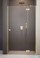 Radaway Essenza 8 Gold Dwj drzwi wnękowe 130cm prawe złoty połysk/szkło przejrzyste 10480812-01-01R/10460437-09-01R
