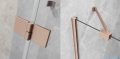 Radaway Essenza Brushed Copper PND II parawan nawannowy 100cm lewy szczotkowana miedź/przejrzyste 110002100-93-01L