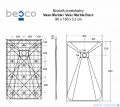 Besco Vexo Marble 150x90cm brodzik prostokątny VM-150-90-P